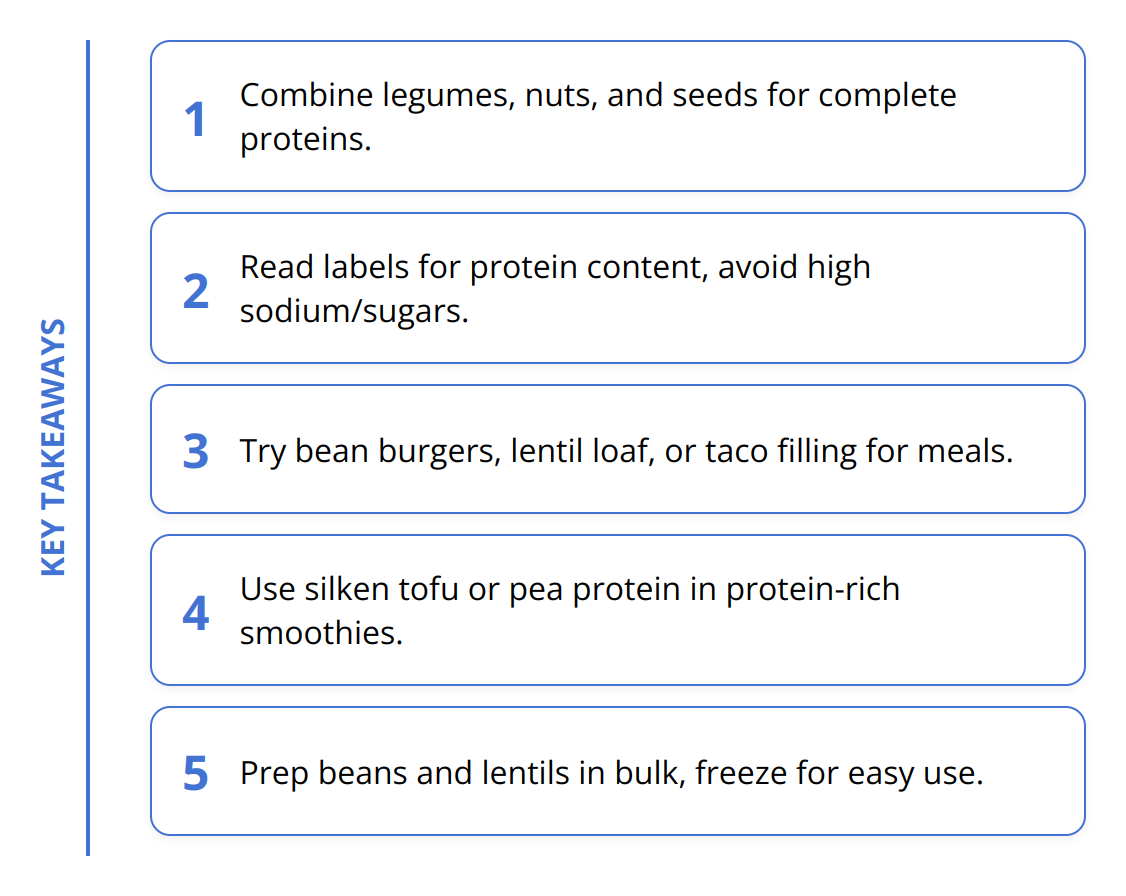 Key Takeaways - Plant-Based Protein Sources: Practical Tips