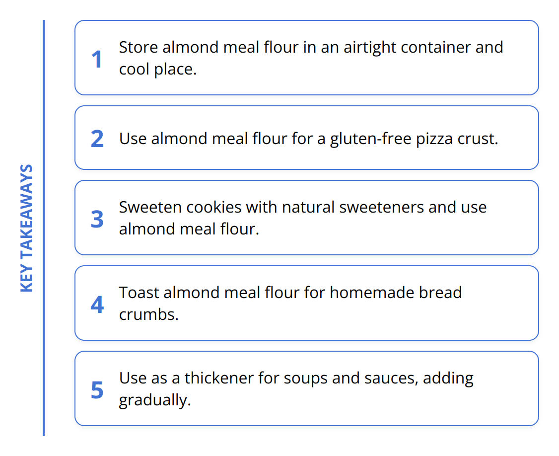 Key Takeaways - What You Can Do With Almond Meal Flour: Recipes and Ideas